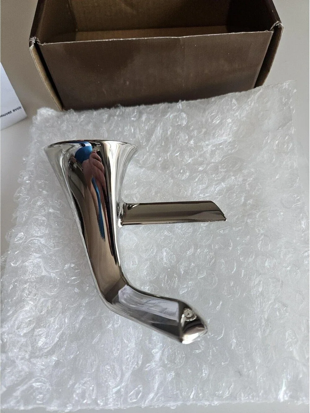 Brizo Sotria Double Towel Robe Hook Chrome Silver Wall Mount Bath 693550